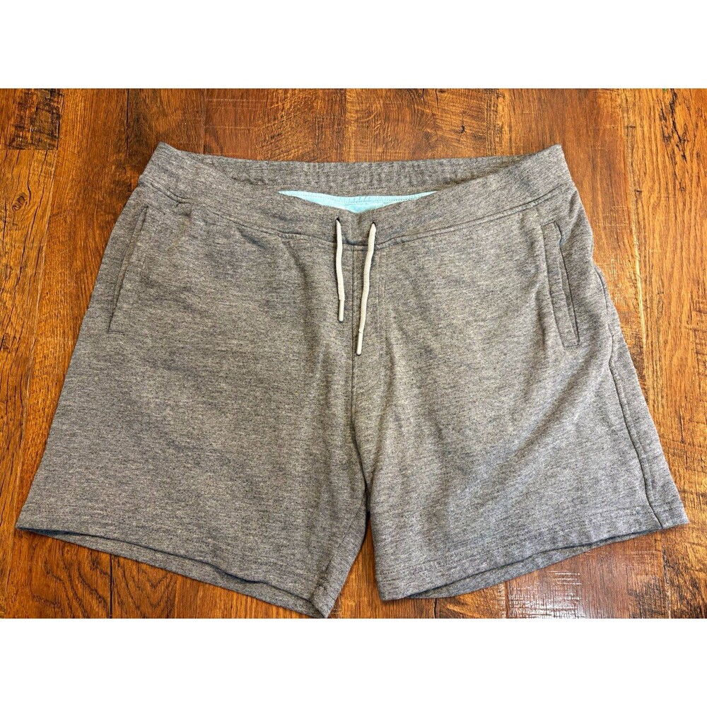 Chubbies Gray Lined Athletic Sweat Shorts Men’s L Drawstring Pockets 5.5"